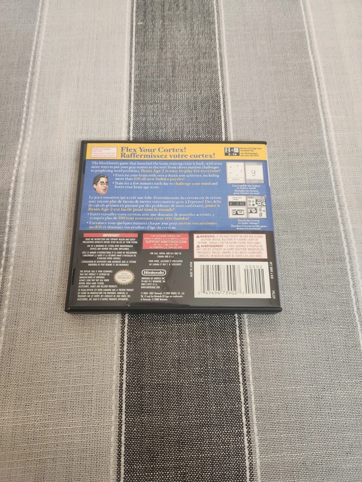 Brain Age 2 Nintendo DS Game With Case 2007 - Image 2 of 3