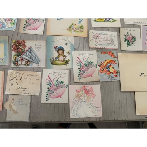 Tarjetas de baby shower surtidas vintage recetas y juegos escritos a mano - Imagen 9 de 13