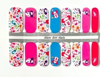 Rainbow Minnie Mouse Disney Vintage Nail Polish Strips / Nail Polish Wraps