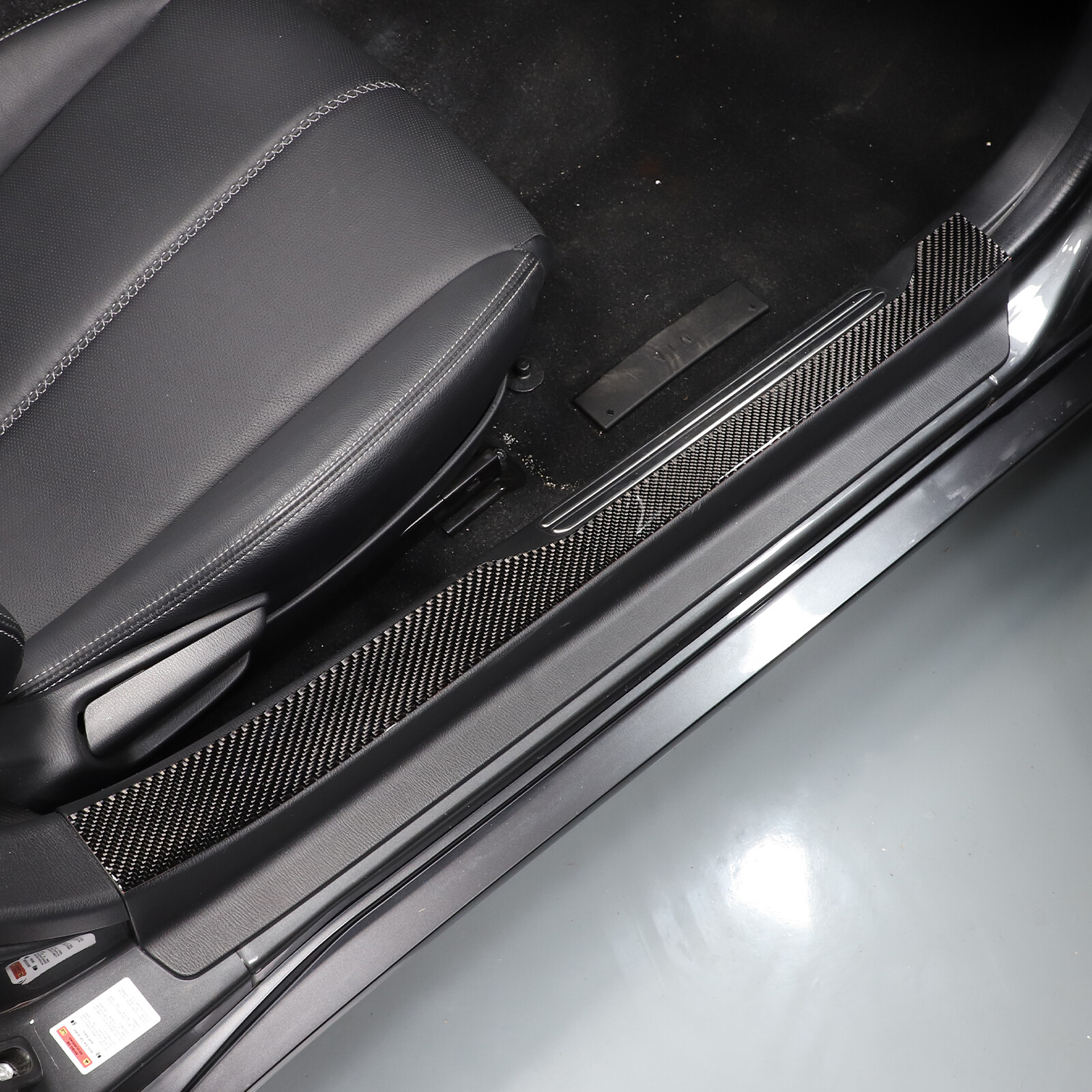 Soft Carbon Fiber Door Sill Protector Trim Sticker For Mazda MX-5 Miata 16+ US