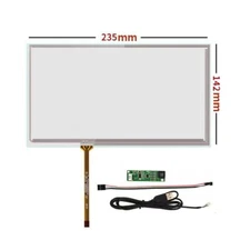 10.1" 235x143mm 235*143mm 4 wire resistive touch S n panel USB controller kit #E1