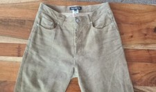 French Connection Beige Thick Suede Trousers/pants/bottoms Size 10