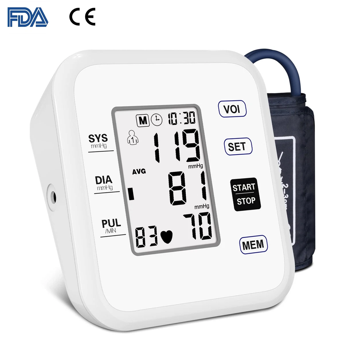 Vinsic Blood Pressure Monitor, Accurate Automatic Upper Arm Blood Pressure  Machi