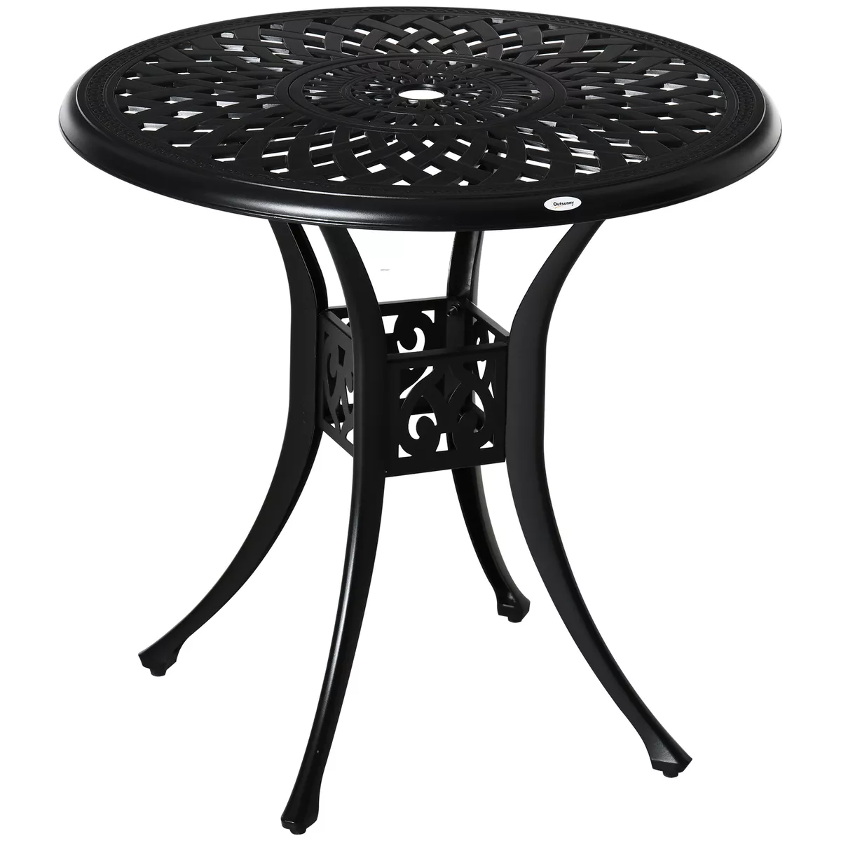 Outsunny cast aluminum on sale outdoor dining table