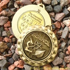 CaNUCK CaCHEr - Spinning Chemistry of Geocaching Geomedal Geocoin 2.25"