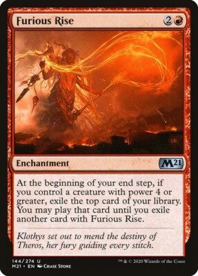 Furious Rise 1x MtG 2021 m21 Core Edition SP/NM
