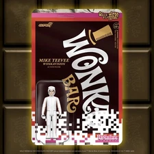 Willy Wonka Wave 3 Mike Teevee White Suit ReAction Figure Super 7