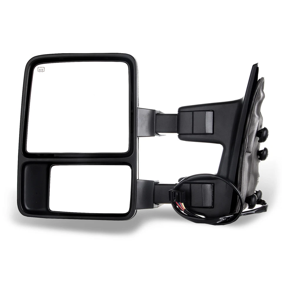 Juego de pares de espejos retrovisores de remolque cromados para 08-16 F250 F350 F450 Foto 2 de 4