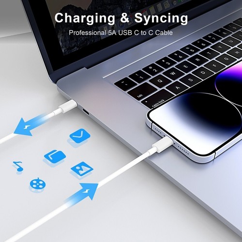 96W USB-C Power Adapter Type C Charger For MacBook Pro 16" +Cable A2166 - Picture 4 of 8