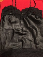Vintage Serenade Black Camisole Sz Small
