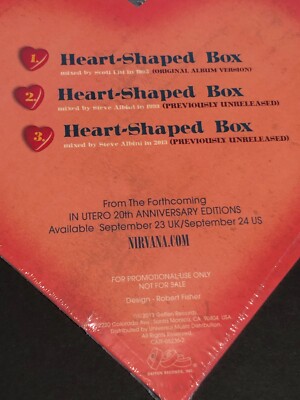 Nirvana-Heart Shaped Box 20th Anniversary CD Single, Limited heart