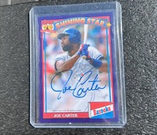 2021 Topps Archives - 1991 Topps Bazooka Shining Stars Joe Carter Auto 70/150
