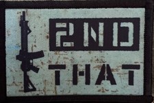 I 2nd That AR Morale Patch Tactical Military Flag USA 2a Gun Rights patch