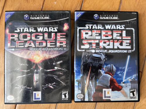 Star Wars Rogue Squadron 2 & 3 - Rogue Leader & Rebel Strike Gamecube CIB *d'occasion* - Photo 1 sur 3