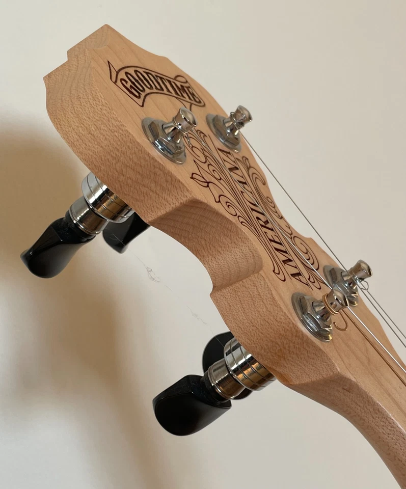 Modified 12" Deering Americana 5 string Open-back Banjo with Frailing Scoop - Image 3 of 4