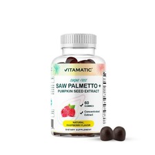 Vitamatic Saw Palmetto  Pumpkin Seed Gummies   60 Count Pack of 1 