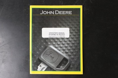 John Deere STARFIRE ITC Receiver Operator's Manual OMPC20349 English