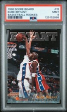 KOBE BRYANT 1996 SCORE BOARD ROOKIE CARD PSA 9. rookie card picture