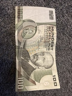 Austrian 100 Schilling Bank Note 1984