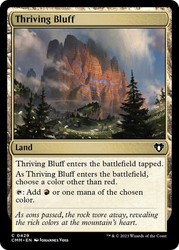 Thriving Bluff 429 Common Commander Masters Magic: The Gathering