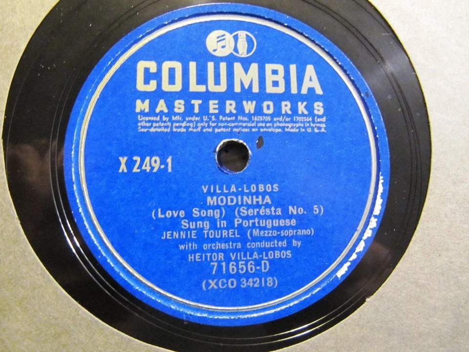 BRAZILIAN Heitor VILLA-LOBOS conducts SERESTAS Serenades Jennie Tourel COL X-249 - Image 4 of 4