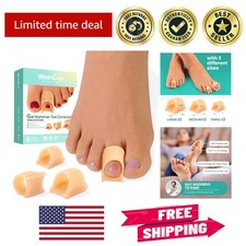6-Pack Soft Gel Toe Straighteners for Hammer Toes - Adjustable  Comfortable Fit