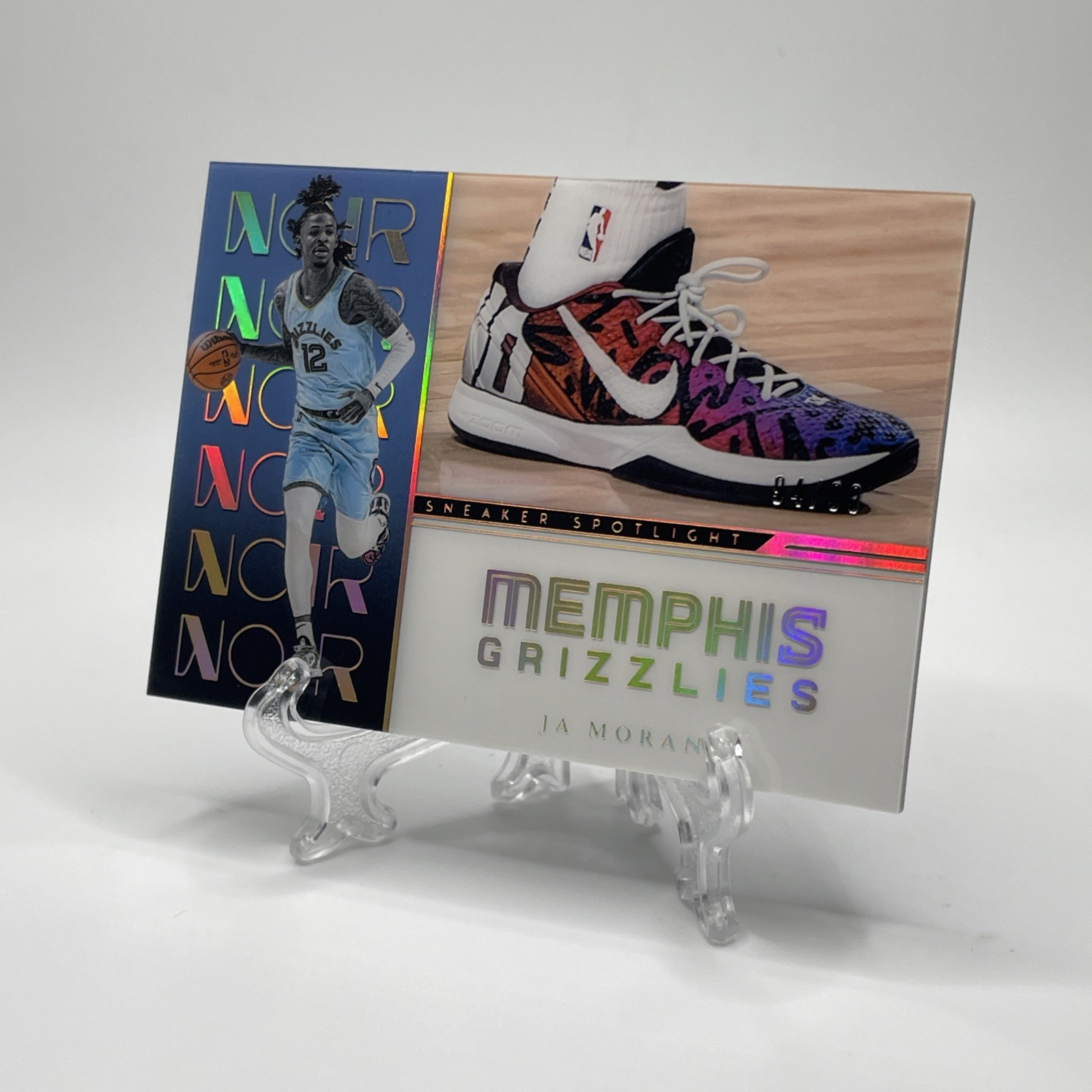 2022-23 Panini Noir Ja Morant Sneaker Spotlight #/99 Grizzlies