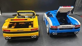Lego Racers Lamborghini Gallardo LP 560-4 Lot 8214 Polizia & 8164 Yellow 99% ++