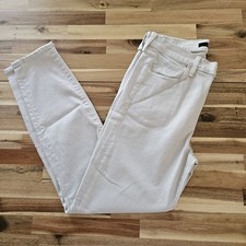 J Brand Alana High Rise Crop Skinny Jeans in White  Size 29