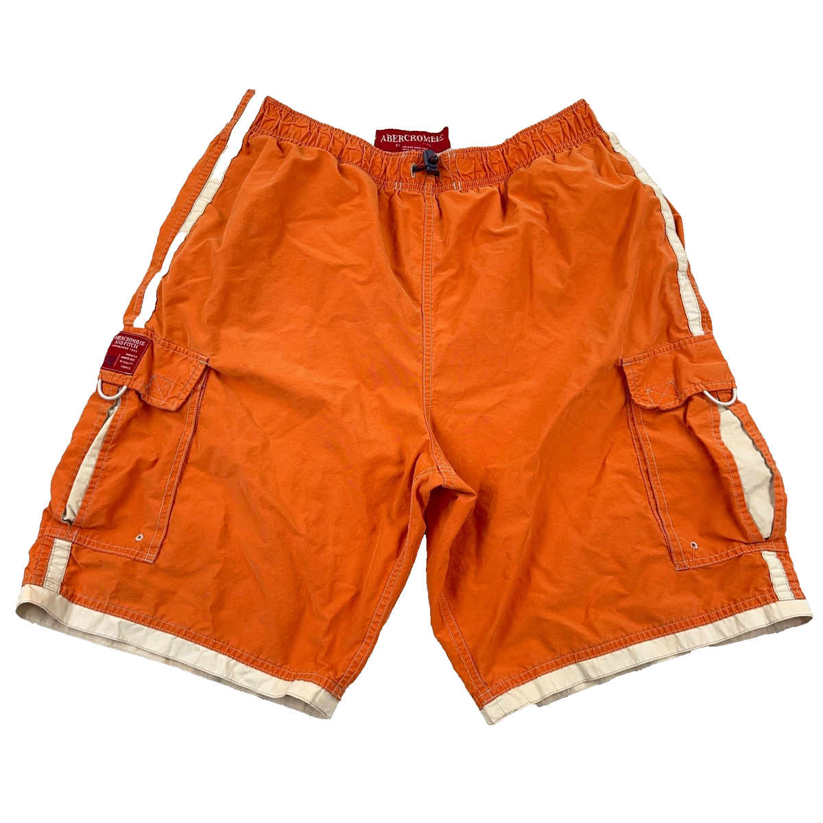 Vintage Y2K Abercrombie & Fitch Swim Trunks Cargo Borad Shorts 