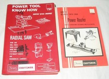 Sears Craftsman Power Tool Know How #2917 Plus Power Router Instrukcja #2948