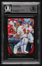 BAS 2011 Bowman Cole Hamels #172 BGS Authentic Auto ow6