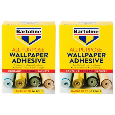 2x Bartoline Allzweck Tapetenkleber Easy Mix extra stark 30 Rollen