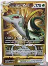 Serperior VSTAR Secret Rare 210/195 Silver Tempest Gold Hyper Rare Pokémon on eBay