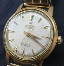 Roamer Rotopower Military Brevett Vintage Watch Swiss RARE