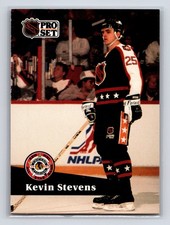 1991-92 Pro Set - Kevin Stevens #314 Pittsburgh Penguins Hockey Card