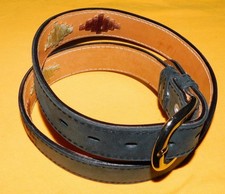 MENS NO NAMWE BRAND DARK GREY GENUINE LEATHER...