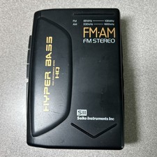 Seiko PHX-50X Mini FM-AM Radio Cassette Player For Parts Or Repair