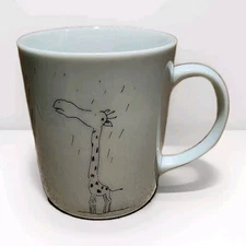 Funny Giraffe In Downpouring rain- loosing his spots-Vtg Tuscany Japanese Mug