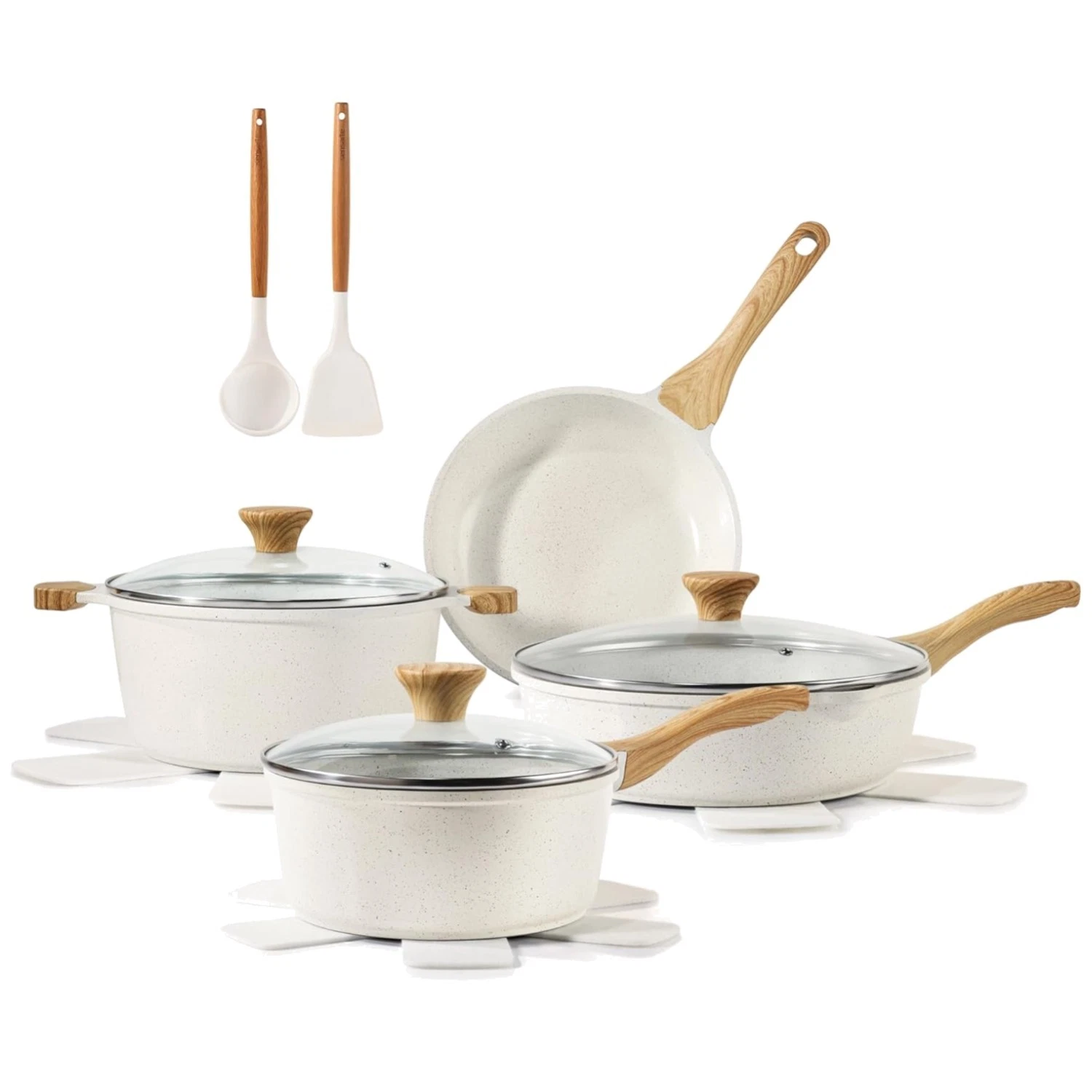 Healthy Ceramic Cookware Set with Nonstick Surface