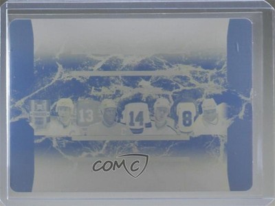 2018 Ultimate The 8 Relics Printing Plate Cyan 1/1 Wayne Gretzky Joe Sakic 0c3