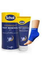 Scholl Overnight Renewal Kit, Footcare Cream 60 ml, Reusable Gel Heel Sleeves...