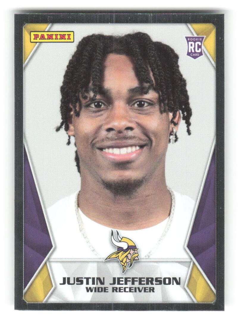 2020 Panini Silver #92 Justin Jefferson RC Rookie Minnesota Vikings