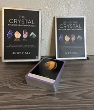 The Crystal Wisdom Healing Oracle By Judy Hall (50 Cards) w/Guidebook~NEW~SEALED