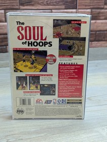 NBA Live 97 (Sega Saturn 1997 EA Sports) CIB Case (Broken Tab) Manual & Disk