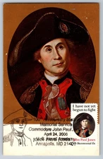 #1789 John Paul Jones Maxi Card w/JPJ Pictorial Cancel