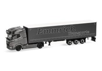 Herpa 320474 Daf Xg+ Gardinenplanen-Sattelzug Emmrich Transporte 1:87
