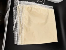 Cabbage Patch Kids Preemie Yellow Hooded BlanketVtg 1984 Lace March Of Dimes Ed.