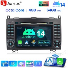 DAB+ Autoradio 64G DVD CD F&uuml;r Benz A B Klasse Vito W169 W245 GPS Navi Android 14