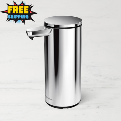 simplehuman Rechargeable Liquid Sensor Pump 9oz Touchless Soap Dispenser